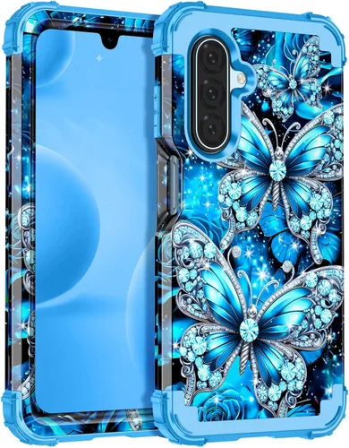 Miniatura 54 de Casetego Funda para Galaxy A16 5G, Tres Capas de Alta Resistencia Robusta a Prueba de Golpes, Protección Completa Rugosa de PC Duro + Parachoques