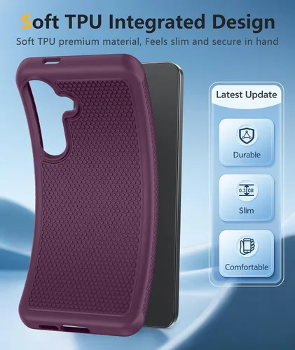 Miniatura 592 de FNTCASE Funda para iPhone 17 Pro: Fundas delgadas translúcidas de color azul claro compatibles con MagSafe, protección completa de la cámara