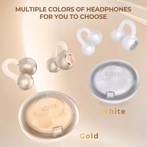 Miniatura 9 de Auriculares con clip de oreja abierta – Auriculares inalámbricos 5.4 con micrófono, 40 horas de reproducción, audio premium, efectos de iluminación