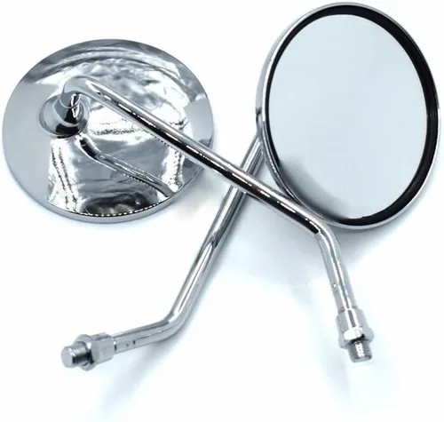 KSHSAA Universal Motorcycle Back Side Mirrors Motorbike Rear View Mirror 8mm 10mm for Yama&ha FZ-09 MT-09 MT-09SR FZ-07 Mirrors (Color : Chrome 8mm)