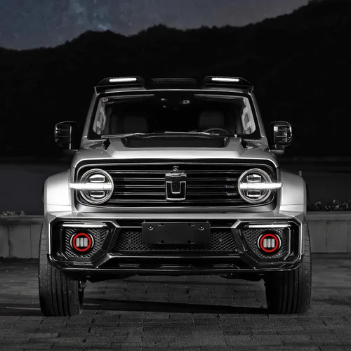 Miniatura 8 de Luz Antiniebla Redonda de 5 Pulgadas 30W Pods LED Blancos Haz de Inundación Para Automóvil 4x4 Todoterreno Camión 12V 24V LED Ojos de Ángel Ámbar