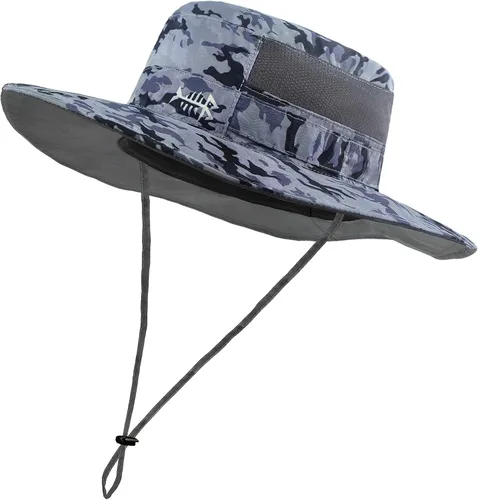 Miniatura 39 de BASSDASH Sombrero de pesca solar UPF 50+ resistente al agua con solapa desmontable para el cuello