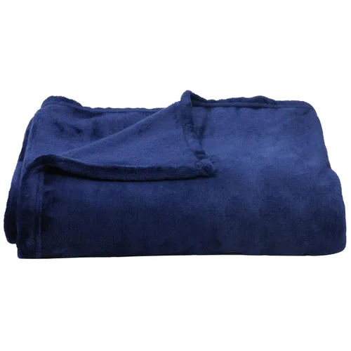 Miniatura 11 de TILLYOU Manta de forro polar para niños pequeños, 60 x 80 pulgadas, suave y cálida, para niños y niñas, color azul oscuro