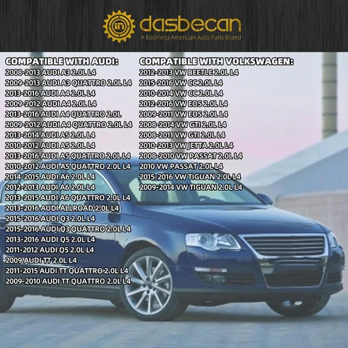 Miniatura 7 de Dasbecan Ensamblaje de Bomba de Agua Eléctrica de Aluminio para Motor Reemplaza # 06H121026CQ 06H121026AB Compatible con 2008-2016 Audi A3 A4 A5 A6
