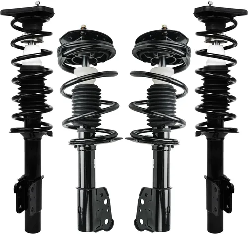 Miniatura 43 de Detroit Axle - 4 piezas de soportes para Toyota 2004 2005 2006 2007 2008 2009 Prius, soportes delanteros y traseros con resortes helicoidales
