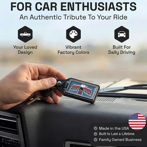 Miniatura 2 de Brotherhood Car Key Chain for Cutlass - Classic Models Keychain for Men and Women Gift Key Ring Azul alpino
