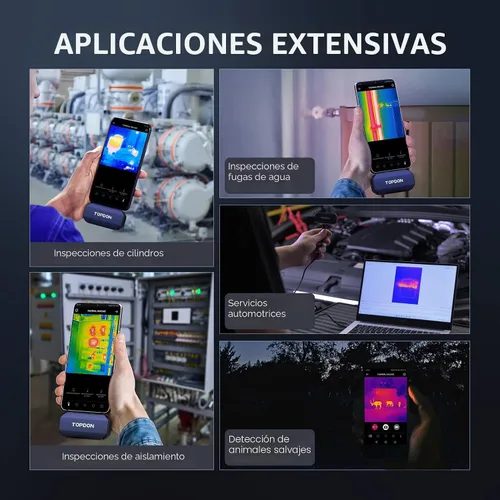 Miniatura 7 de TOPDON TC001 Cámara térmica para Android, Super IR 512x384 de alta resolución, cámara de imágenes térmicas, cámara termográfica - precisión