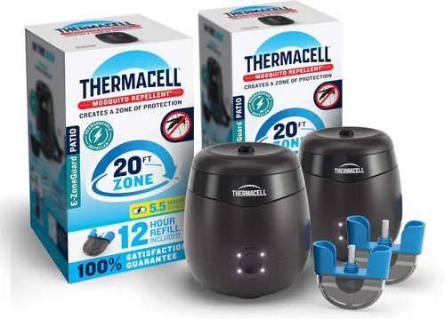 Thermacell E55 Repelente de mosquitos recargable, repelente de mosquitos altamente eficaz y recargable