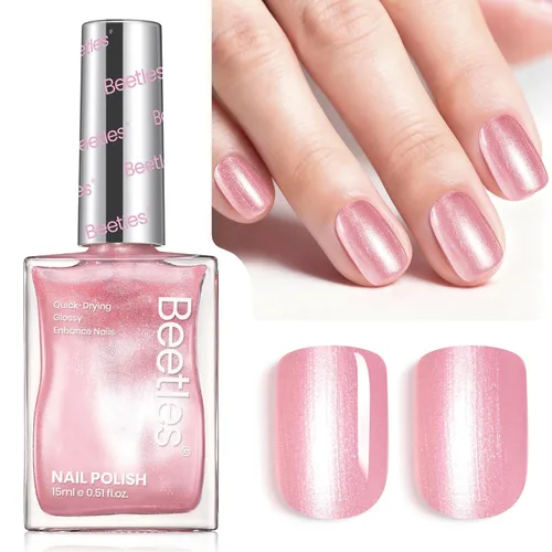 Miniatura 16 de Beetles Pearl - Esmalte de uñas natural iluminador, corrector de uñas de secado rápido, fortalecedor de uñas y tratamiento de crecimiento para uñas