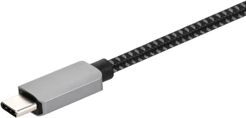 Miniatura 3 de Monoprice Cable USB-C a DP - 8K a 60Hz, HDR10+, alimentado por bus, profundidad de color de 48 bits, carcasa de aluminio premium, 6 pies, gris