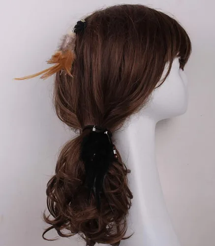 Miniatura 7 de Suoirblss Juego de 4 bandas para el pelo hippie para mujer, cuerda elástica para el cabello, ligas para coletas, accesorios para el cabello