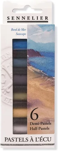 Miniatura 3 de SENNELIER Pastel francés extrasuave para artistas profesionales, medio pastel primaveral, juego de 6 MUELLE