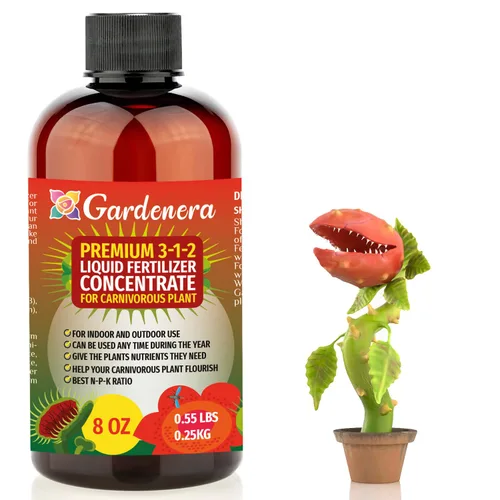 Miniatura 10 de Gardenera - Fertilizante líquido prémium para plantas carnívoras - Concentrado 3-1-2 para plantas y flores de interior Alimento orgánico