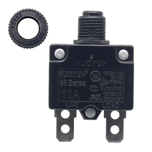 Miniatura 7 de KUOYUH Serie 88 125/250VAC 32VDC 50/60Hz Disyuntor de Sobrecarga Térmica 3-30A (5A)