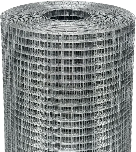 Malla de Alambre de 1/2 pulg. x 1.2 m. x 30.5 m. de 19 Calibre, Rollo de Malla de Alambre, Valla de Alambre de Pollo, Malla para Tuzas, Valla de