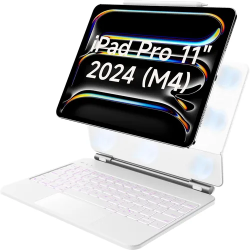 Miniatura 8 de HOU Funda de teclado para iPad Air de 11 pulgadas 2025 (M3)/2024 (M2) y iPad Pro de 11 pulgadas (4ª/3ª/2ª/1ª) generación 2022, funda para iPad Air