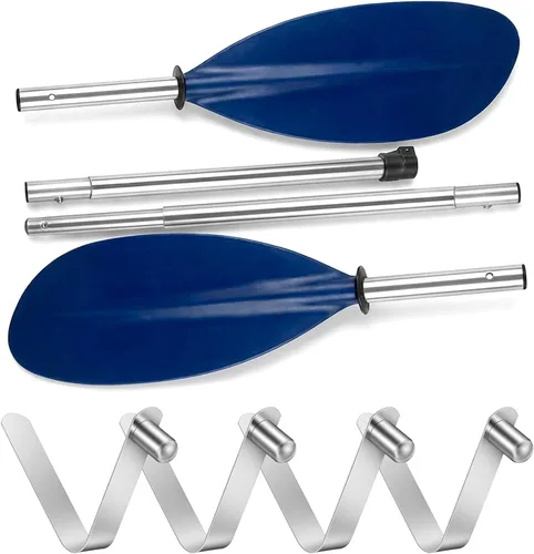 Miniatura 3 de 8 clips de resorte de remo de kayak, clips de resorte de botón de acero inoxidable, clip de tubo de bloqueo, clip de pasador de tubo de bloqueo