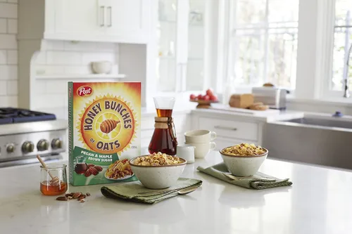Miniatura 4 de Post Honey Bunches of Oats Cereal de desayuno de arce y nueces, cereal de avena con miel con sabor a arce y nueces, caja de 12 onzas (paquete de 2)