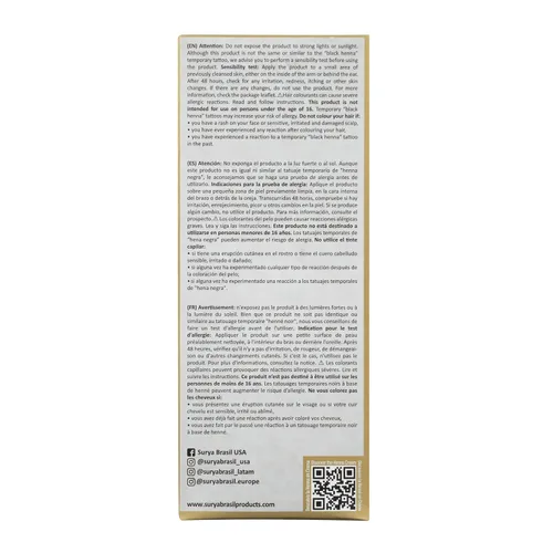 Miniatura 6 de Surya Brasil Productos Crema de Henna, Marrón Oscuro, 2.37 fl.oz
