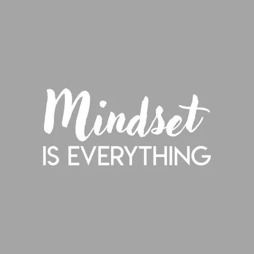 Miniatura 4 de Calcomanía de vinilo para pared, Mindset is Everything, 10 x 22 pulgadas, moderna calcomanía inspiradora con cita para el hogar, dormitorio