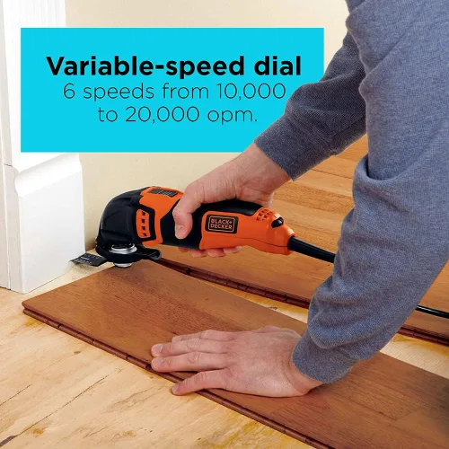 Miniatura 4 de Black & Decker BD200MTB multiherramienta oscilante de velocidad variable, 2.5 A