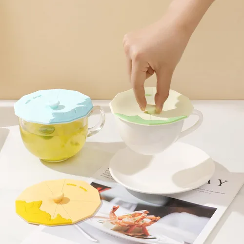 Miniatura 6 de Cubiertas de silicona para tazas (set de 3), tapas de silicona multicolores para tazas, tapas flexibles para tazas, tapas para tazas calientes de 3
