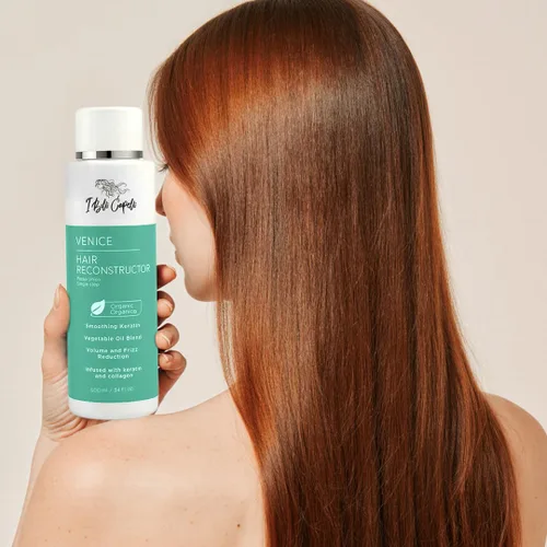 Miniatura 9 de I Belli Capelli Venice Hair Reconstructor, tratamiento orgánico de queratina para alisar el cabello en 1 paso, sin formaldehído, queratina orgánica