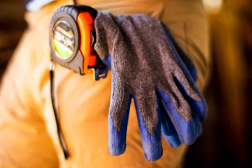 Miniatura 8 de G & F Products 3108-10 Guantes de trabajo con palma de tejido de cuerda, guantes cubiertos de látex, guantes recubiertos de nitrilo para uso 2-Azul