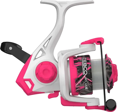 Miniatura 8 de Zebco Roam - Combo de carrete giratorio y caña de pescar, varilla de fibra de vidrio, mango cómodo dividido, perilla de mango suave al tacto, Rosa