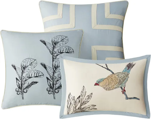 Miniatura 4 de Madison Park Quincy - Edredón acogedor con diseño de paisaje natural, ropa de cama para todas las estaciones, falda de cama a juego, almohadas