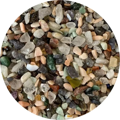 Miniatura 47 de GAF TREASURES Chips de piedras preciosas de jade semi nefrita natural, de 0.5 libras, mini cristales triturados, chips de cristal sin perforar