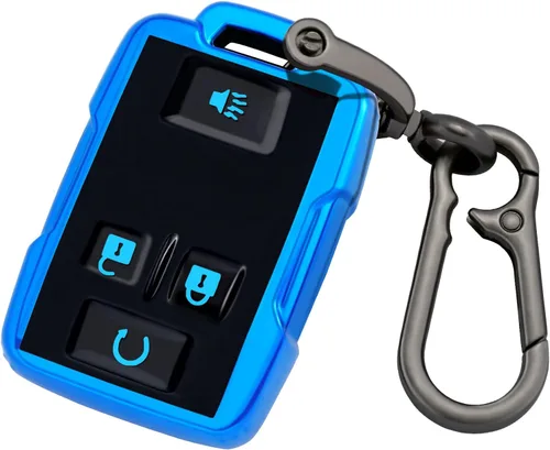 Miniatura 17 de XIYANG TRADE funda para llavero de Chevy con llavero, carcasa de llave de TPU con protección completa compatible con llave remota GMC Chevy Colorado