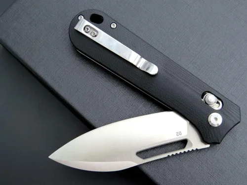 Miniatura 8 de Eafengrow EF963 Cuchillo plegable D2 Hoja de acero G10 Mango EDC Herramientas Cuchillos para trabajar al aire libre Camping (negro)
