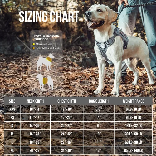 Miniatura 2 de Chaleco táctico para perro, con asa, arnés militar para perros grandes y medianos, chaleco de perro sin tirar con paneles de gancho y bucle, arnés