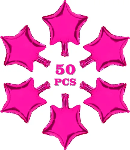Miniatura 9 de Globos de estrella, 50 globos de aluminio dorados en forma de estrella de 10 pulgadas para fiesta de cumpleaños, ceremonia de graduación, boda