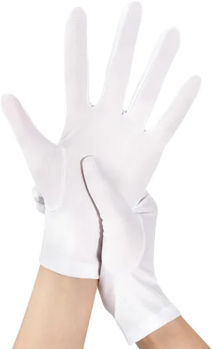 Miniatura 2 de Guantes de ópera cortos de satén para mujer, guantes formales de baile para boda, banquetes de novia, fiesta, guantes de los años 20, accesorios
