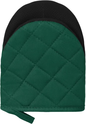 Miniatura 6 de Guantes cortos para horno, resistentes al calor, 500 °F, guantes de cocina con agarre de silicona, antideslizantes para hornear, parrilla, barbacoa
