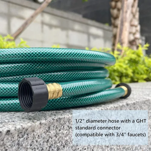 Miniatura 2 de Manguera de jardín de 1/2 pulgada, manguera de PVC flexible de 10 pies para césped, lavado de autos, manguera de riego