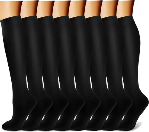 WITHYOU Los calcetines de compresión de 15-20 mmHg son los mejores atléticos para hombres y mujeres, correr, vuelo, viajes, enfermeras embarazadas