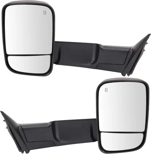 Miniatura 112 de Trail Ridge Juego de espejos de remolque de 2 piezas para el lado del conductor y del pasajero compatible con Ford F-150 FO1320479 FO1321479