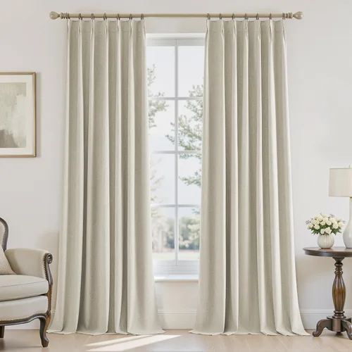 Miniatura 14 de UHITECH Cortinas opacas cortas de 35 pulgadas de largo, plisadas, opacas, para ventanas pequeñas, con aislamiento térmico, cortinas reductoras
