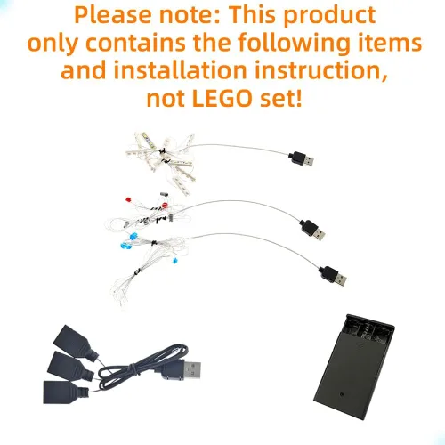 Miniatura 3 de GEAMENT Kit de luces LED compatible con Lego 75192 UCS Ultimate Millennium Falcon (juego de modelos no incluidos)