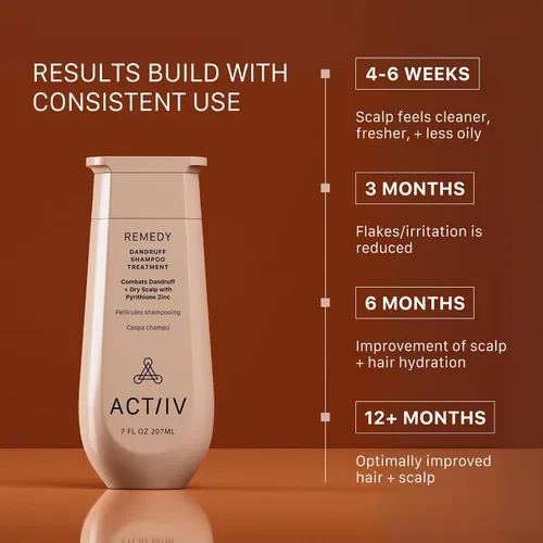 Miniatura 3 de ACTIIV Remedy Dandruff Shampoo Treatment Relieves Dryness & Flakes, Soothes Scalp Irritation, Supports Healthy Hair & Scalp, Plant-Based