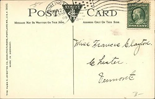 Miniatura 2 de Van Ness House Burlington, Vermont VT Original Antique Postcard 1909