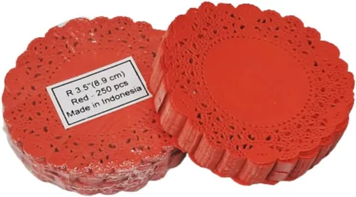 Miniatura 11 de 250 piezas de papel redondo de encaje de 3.5 pulgadas de alta calidad, sin polvo, corte limpio, diseño simple: fiesta/regalo/para tartas/decoración