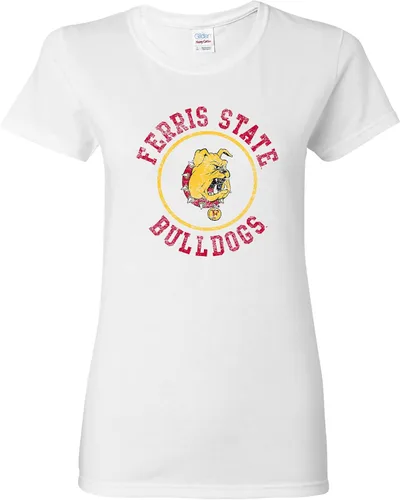 Miniatura 9 de NCAA - Camiseta para mujer, diseño de círculo envejecido, color del equipo, universidad