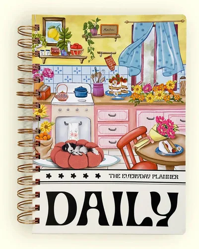 Miniatura 15 de notcoy Busy AF - Agenda diaria diaria de 6 meses sin fecha, con 180 páginas diarias y 26 páginas semanales, lista de verificación estética