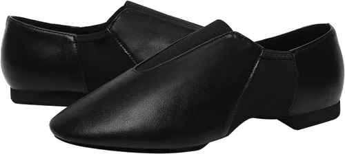 Miniatura 6 de Zapatos de jazz para niños, suela de cuero, para bailar para niñas y niños (niños pequeñosniños grandes)