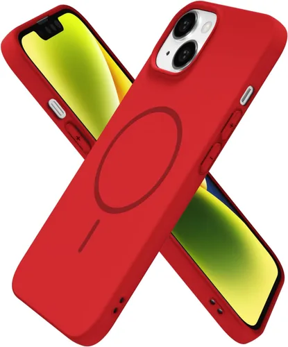 Miniatura 214 de oakxco Funda de silicona Mag Safe para iPhone 17 Pro Max, funda magnética delgada y fina compatible con carga inalámbrica MagSafe, bonita funda Negro
