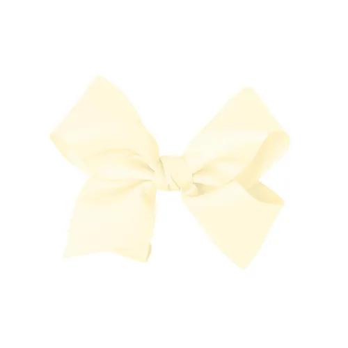 Miniatura 54 de Clip de lazo de pelo de grogrén de 5.5 pulgadas para mujer y niña (beige)